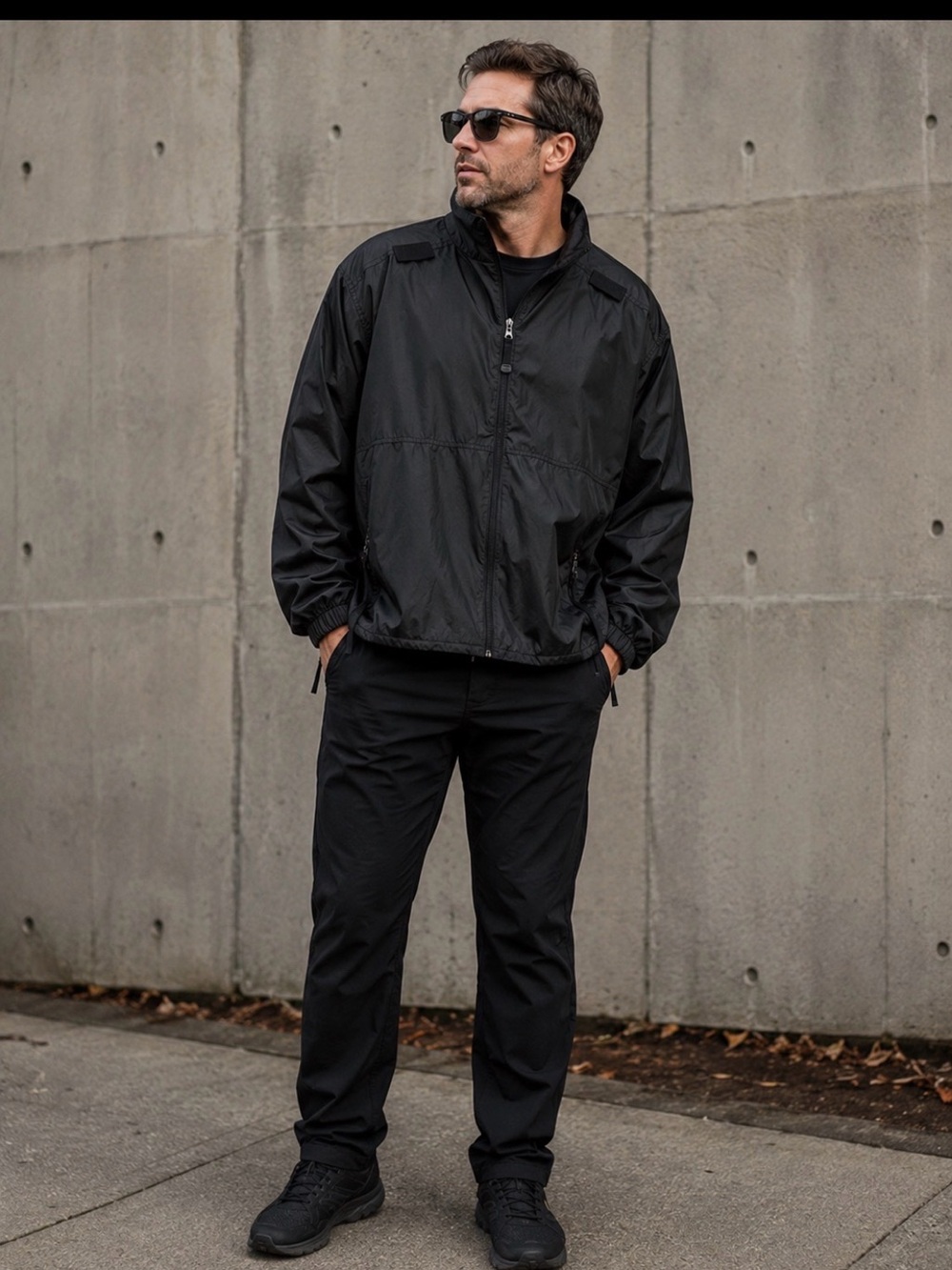 5.11 Tactical Black Lightweight Windbreaker Jacket  Men’s 2XL